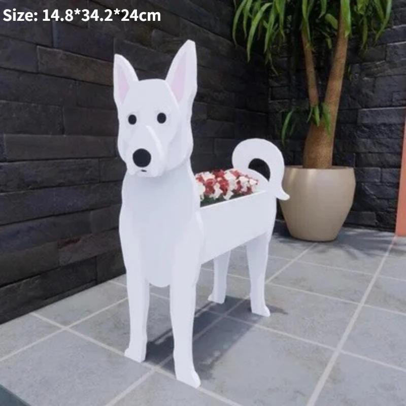 Nowa Doniczka Ogrodowa Pies Sadzarka Sznaucer Buldog Pudel Corgi Yorkshire Doniczki Ogrodowe DIY Sadzarka z PCV Kreskówka Dekoracja Domu