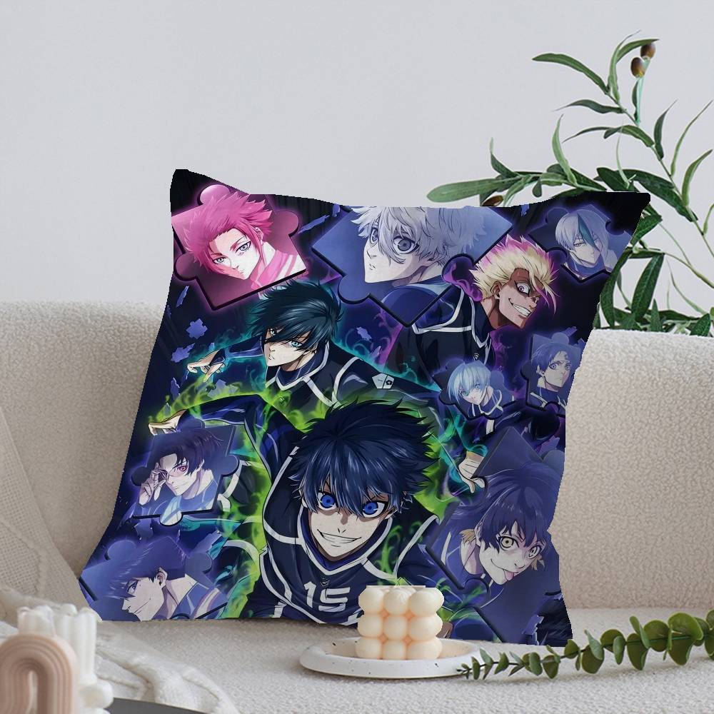 Japan Cartoon Blue Lock Cushion Cover Decorative Pillow Sofa Home Decor Case Pillow Cases