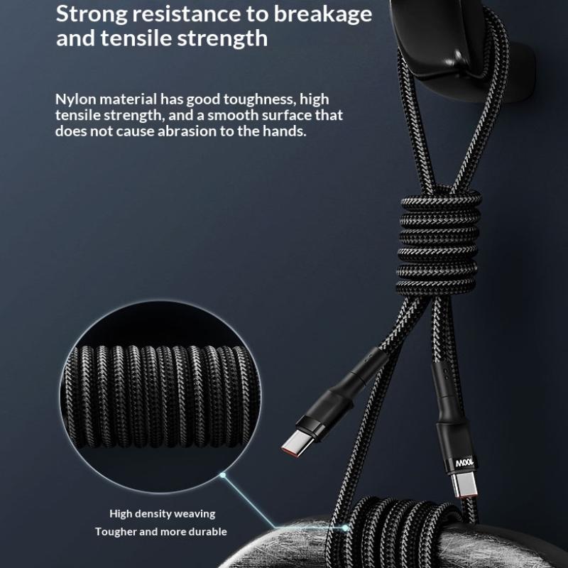 120W Fast Charge Cable Pd Quick Charging High Quality Usb C To Usb Type C Cable For Phone