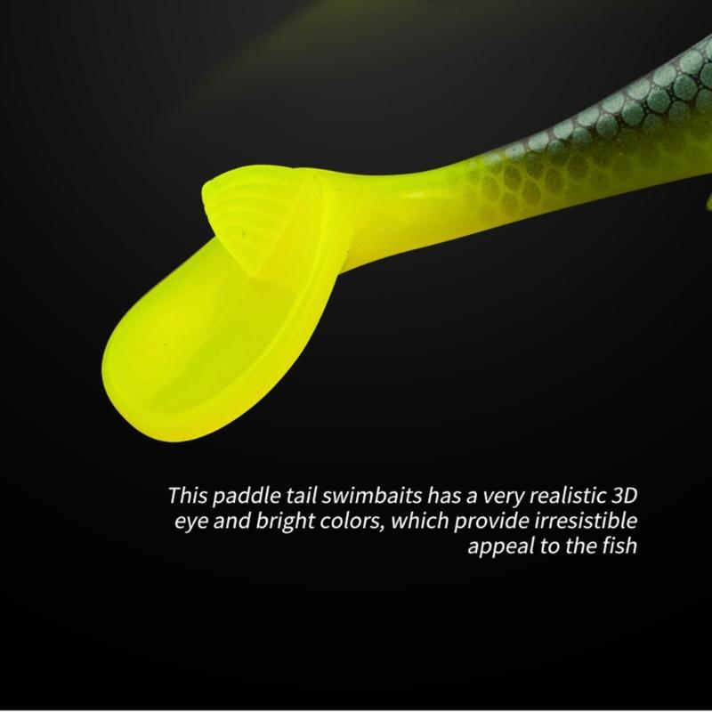 Realistic Swim Baits 20cm 56g Artificial Baits Soft Fishing Lures Paddle Tail Swimbaits Fishing Tackle Accessories