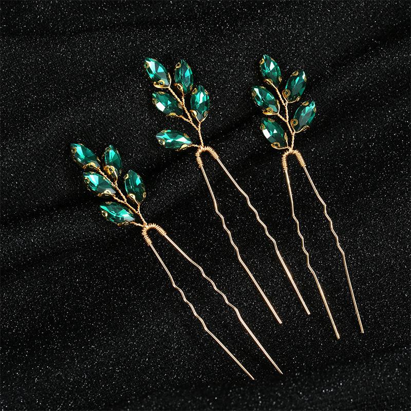 Cross-border best-selling bridal headpieces, pearl and crystal hairpins, European handmade hair accessories, crystal hair combs, Size fits all