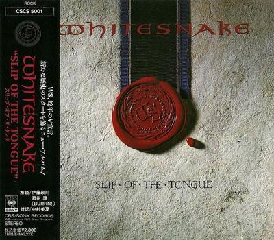 CD WHITESNAKE - Slip Of The Tongue CSCS5001 CBS/Sony 1989 Japan Rock