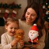 Iikuru Christmas Santa Plush Dolls, Set of 2, Ornamental Decorations