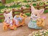 Sylvanian Families Doll and Furniture Set Picnic Fennec ST Mark Ages 3 and Toy Sylvanian Epoch "Friendly - Fox" DF-24 Certified, Up, Dollhouse,
