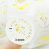 Gold Thank You Stickers: Round, Rose Foil, Self-Adhesive Labels for Small Business Packaging.