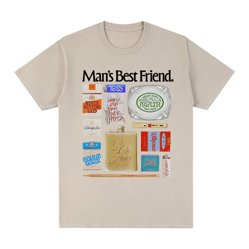 Sabrina Carpenter Manchild Okładka Nowego Albumu Plakat Graficzny Nadruk Koszulka Męska Damska Luźna Codzienna Bawełniana Z Okrągłym Dekoltem Top Oversize Tee