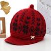 Thick Plush Liner Winter Brimmed Hat Fleece Lined Beanie  Cold Wind Protection