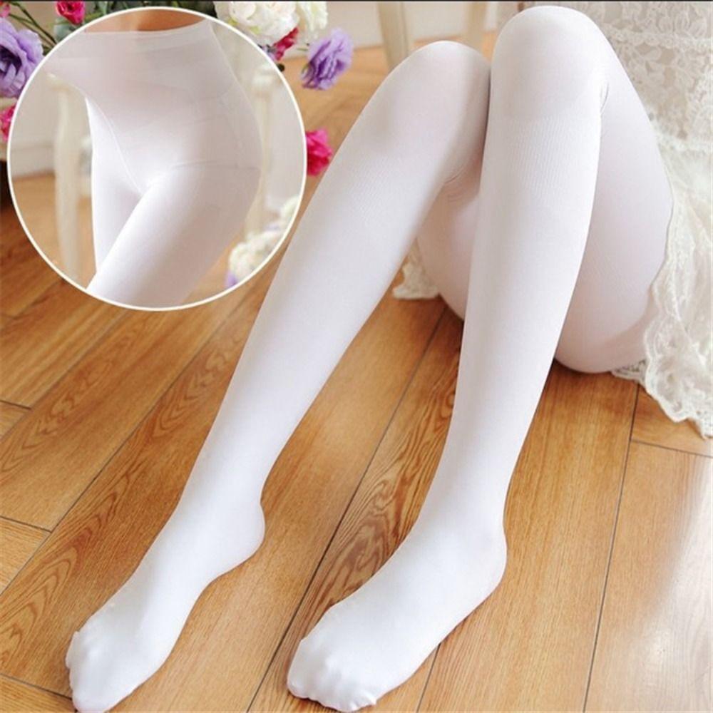 Anti-hook White Stockings Uniform Size Ballet Dance Tights White Pantyhose  Anime Cosplay
