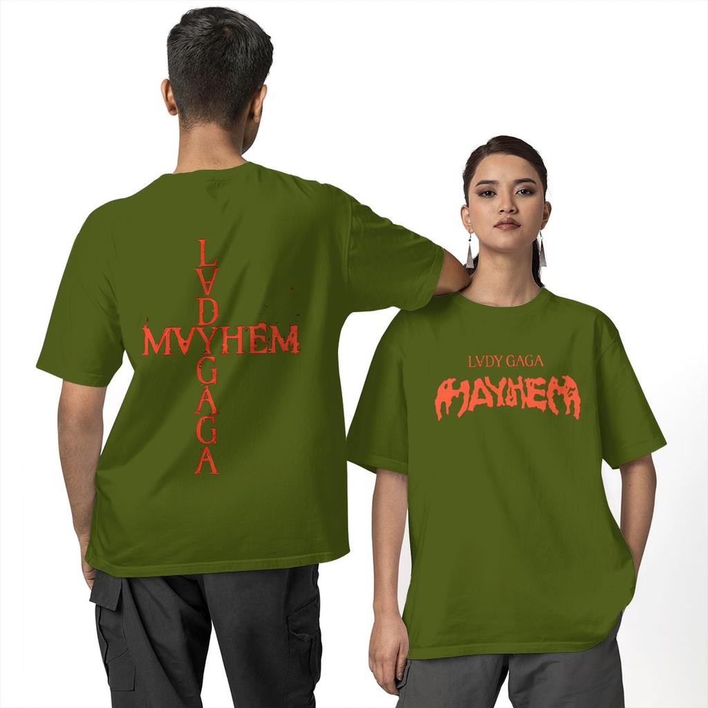 Lady Gaga Mayhem T-Shirt Male 2025 Tour Album Vintage Cotton T Shirts Beach O Neck Trending Tee Shirt Wholesale Oversized Tops