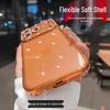 Electroplated Rhinestone Phone Case for iPhone 18 Pro Max with Apple 16 Lens Film, Transparent, Anti-drop, Soft Protective Cover.