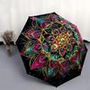 1pc Mandala Art Automatic Umbrella Durable Iron Frame & Plastic Handle, Gift for Men & Women, Sturdy Construction yy250905107
