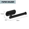 304 Stainless Steel Punch-Free Bathroom Set: Towel Rack, Tissue Holder, Robe & Hat Hook (4 Pieces)