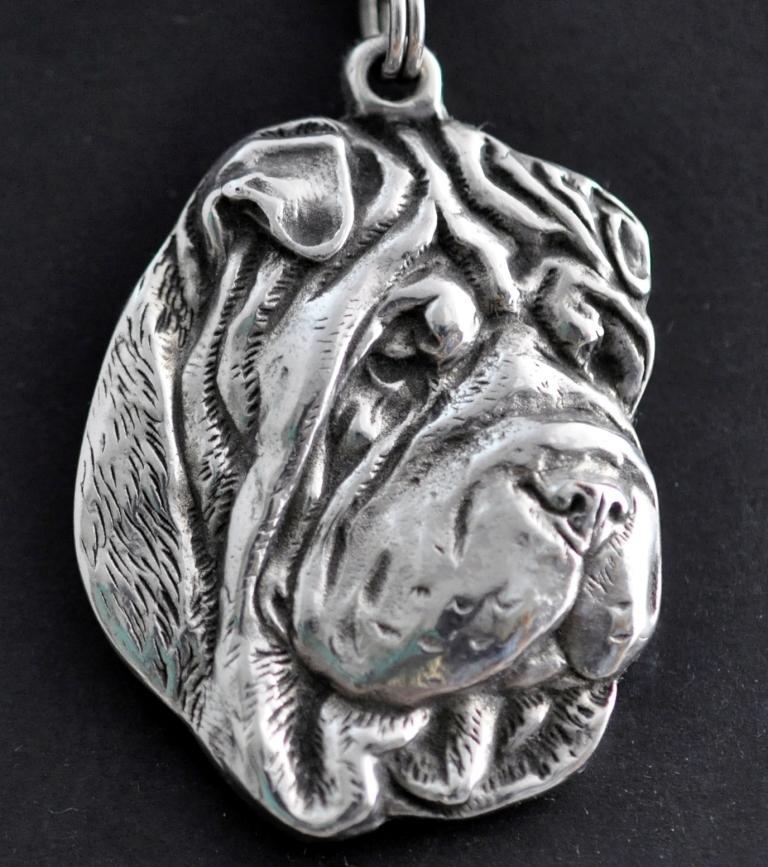 Shar Pei - Dog Necklace, Unique Jewellery for the Dog Fan, Unique Adder Pendant by Art-Dog Brand