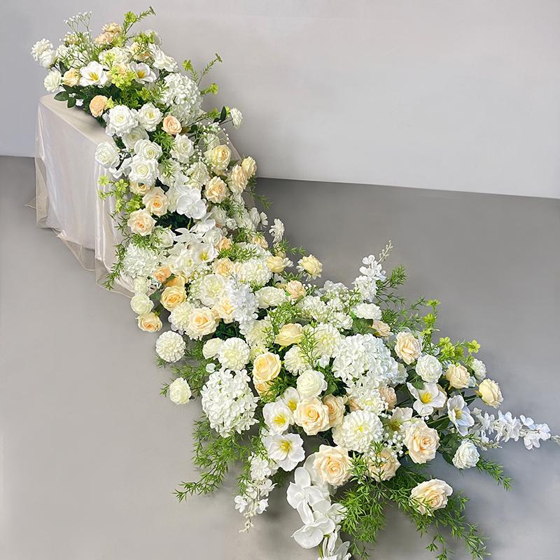 Uflower 5D Artificial Flower Wall Green Plant Backdrop for Wedding Event Party Props Floral Window Display