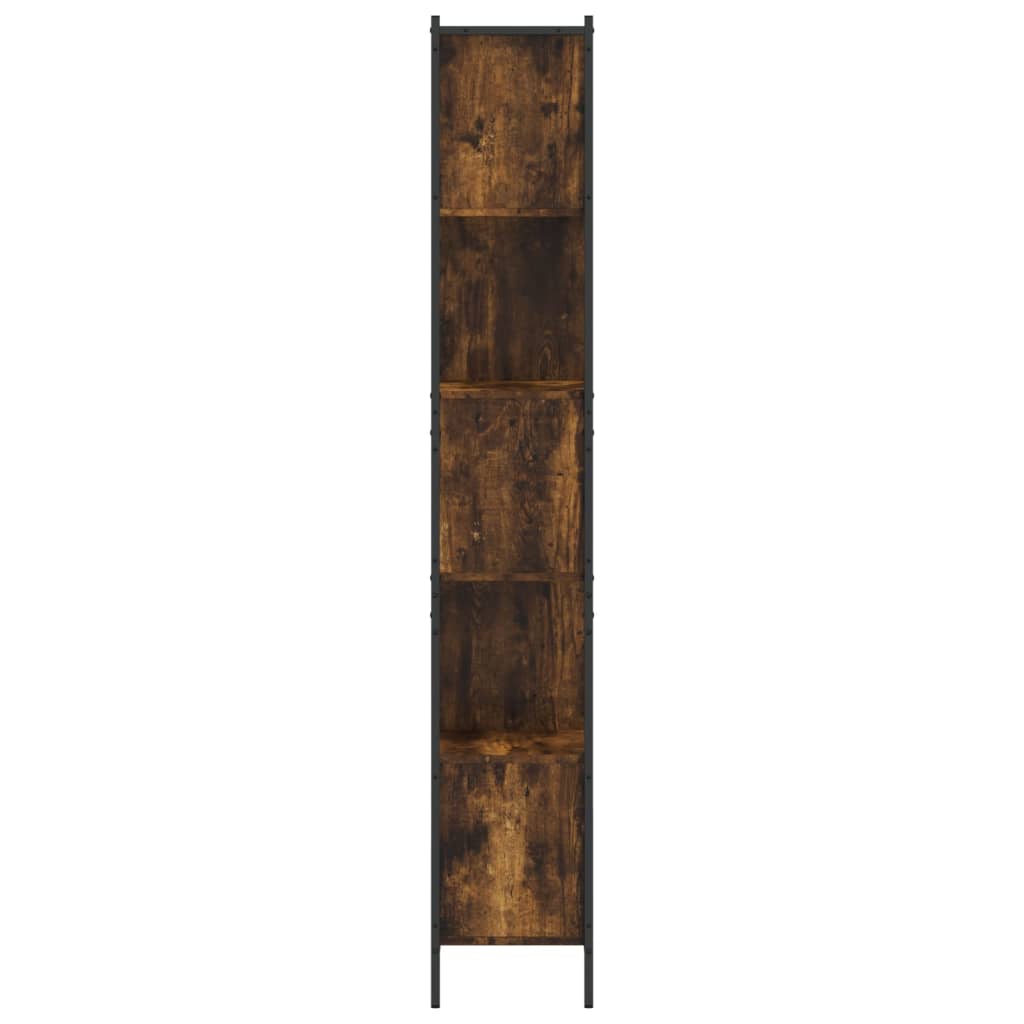Vidaxl Regał, Przydymiony Dąb, 72X28X172 Cm, Materiał Drewnopochodny