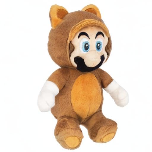 Sanei Boeki Super Mario 3D Land Tanuki Mario (S) 11 x 11 x 22cm Plush Toy
