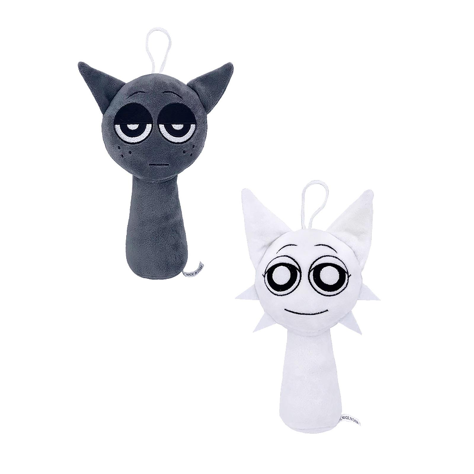 

Мягкая кукла-игрушка (9 дюймов), Кукла-тряпка, подходит для девочек, подарок на день рождения, рождественский подарок в виде мягкой игрушки 2PC белый/чёрный