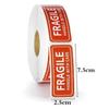 1Roll Fragile Stickers Candle Warning Label Candle Jar Container Stickers Waterproof Wax Melting Safety Label Vow Sticker Label