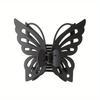 1pc Large Hollow Out Butterfly Hair Clip Elegant Bohemian Matte Hairpin with Intricate Cut-Out Design Secure Clip for Women Updos Parties Weddings