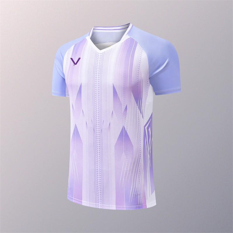 Maglietta da Badminton Unisex a Maniche Corte Sportiva Uomo Donna Bambini Studenti Pallavolo Allenamento Competizione Uniforme di Squadra