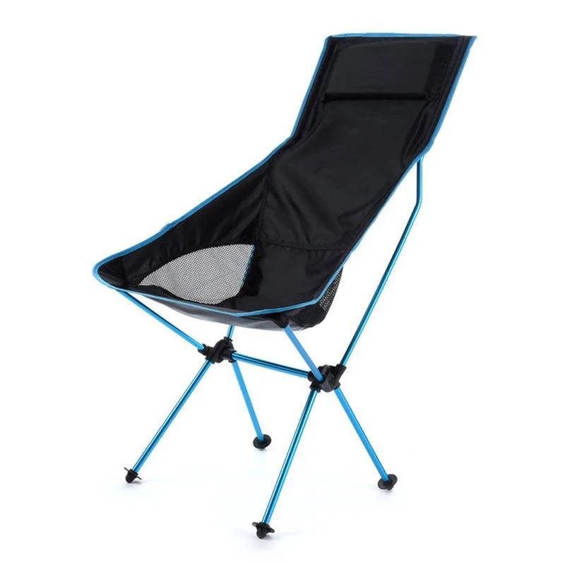 1 Pcs Fishing BBQ Hiking Chair Foldable Outdoor Collapsible Camping Chair Portable Folding for Beach Picnic Seat Folding Chair