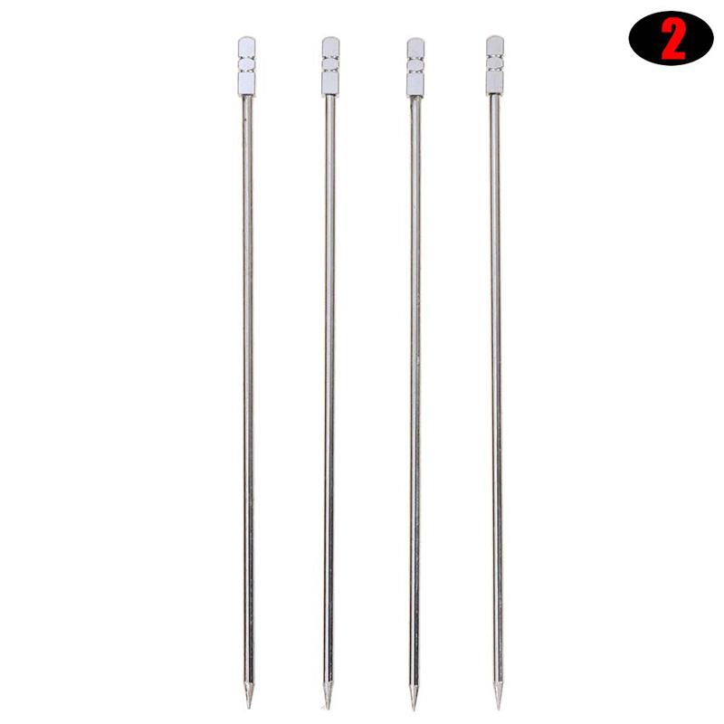 4ks Nerezové koktejlové tyčinky Ovocné tyčinky Opakovaně použitelné nápoje Martini