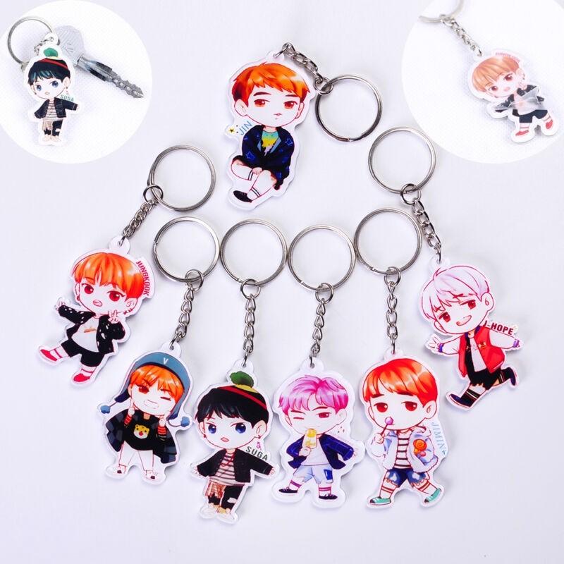 Premium Quality Bts Bangtan Boys Acrylic Key Ring Keychain Featuring Jung Kook Jimin Jin V Suga Jhope