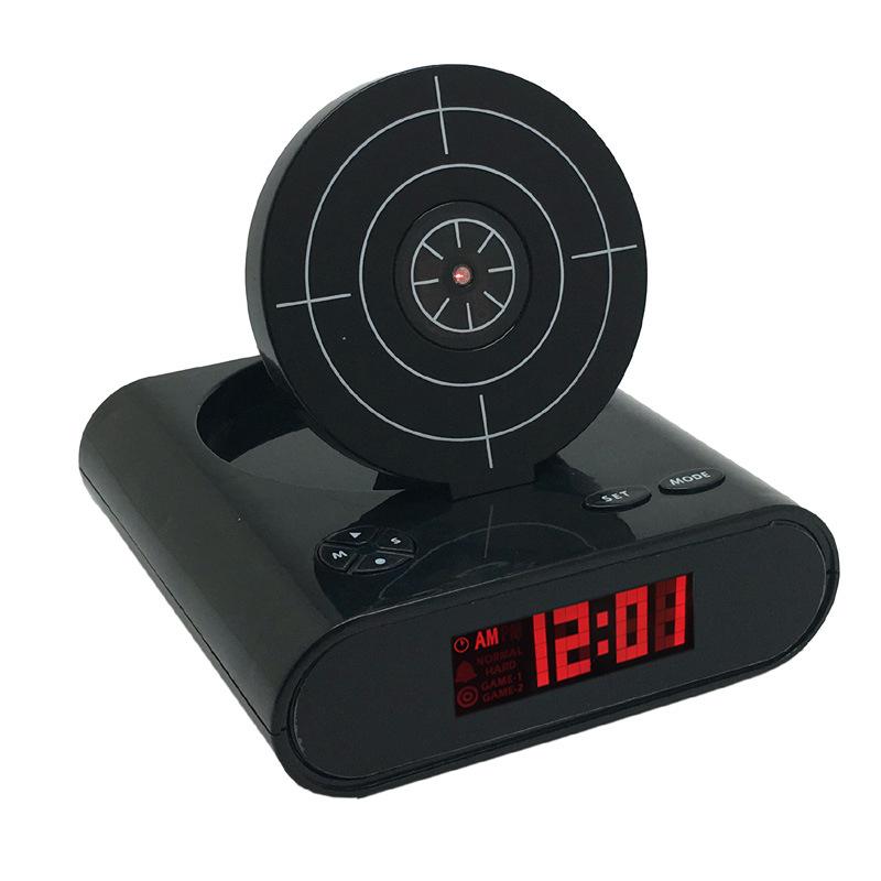 Unique Digital Target Shooting Alarm Clock for Kids and Heavy Sleepers чёрный