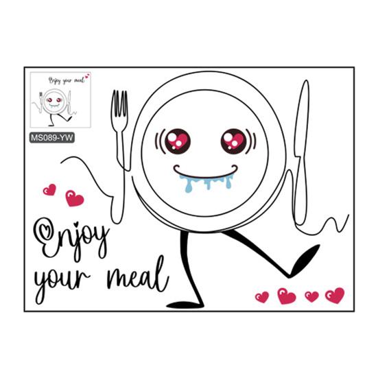 

Съемные экологически чистые полезные красивые наклейки для кухни с цитатой и надписью «Наслаждайтесь едой» A