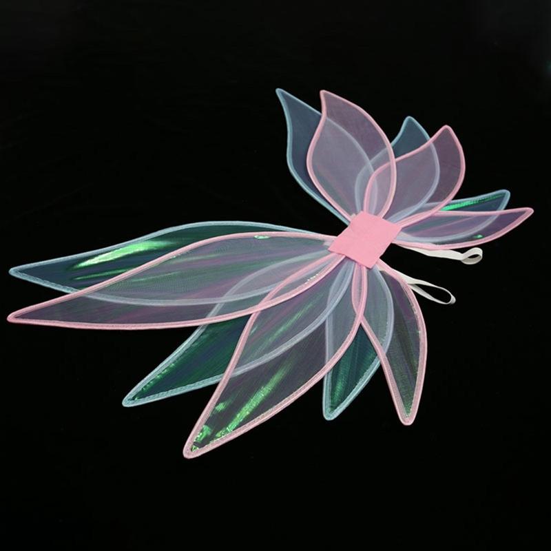 Foldable Fairy for Butterfly Wings Angel Wings for Kids Party Fancy Dress Costume Photography Props for Halloween Cospla
