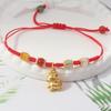 Handmade Braid Lucky Sheep Red String Bracelet Chinese Zodiac Sign New Year Rope Braided Bracelet Gifts For Women Men Kids