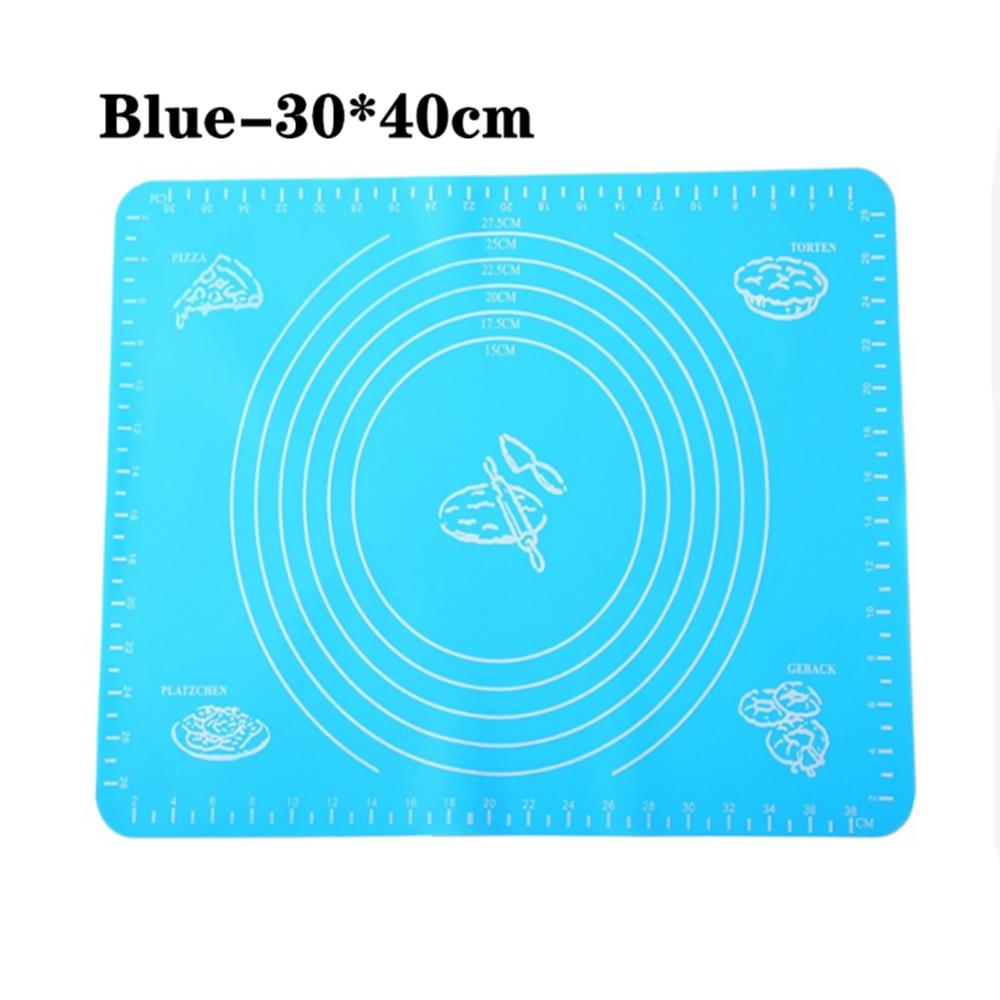 Silicone Baking Mats Pizza Dough Non-Stick Maker Holder Pastry Cooking Utensils Oven Pastry Mat Kitchen Gadgets Cooking Tools