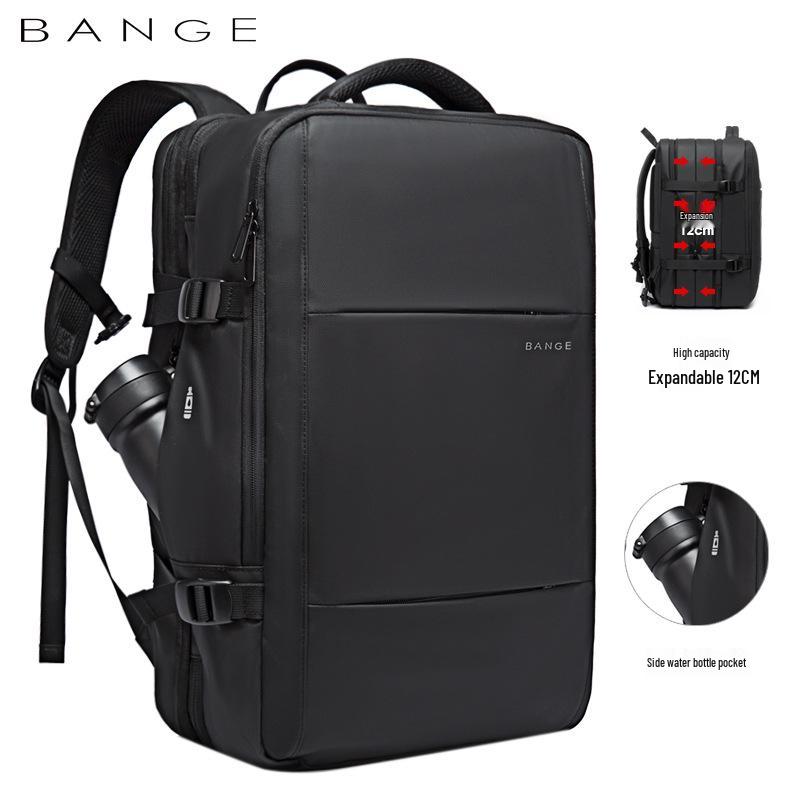 BANGE Men's High-Capacity Business & Travel Laptop Backpack