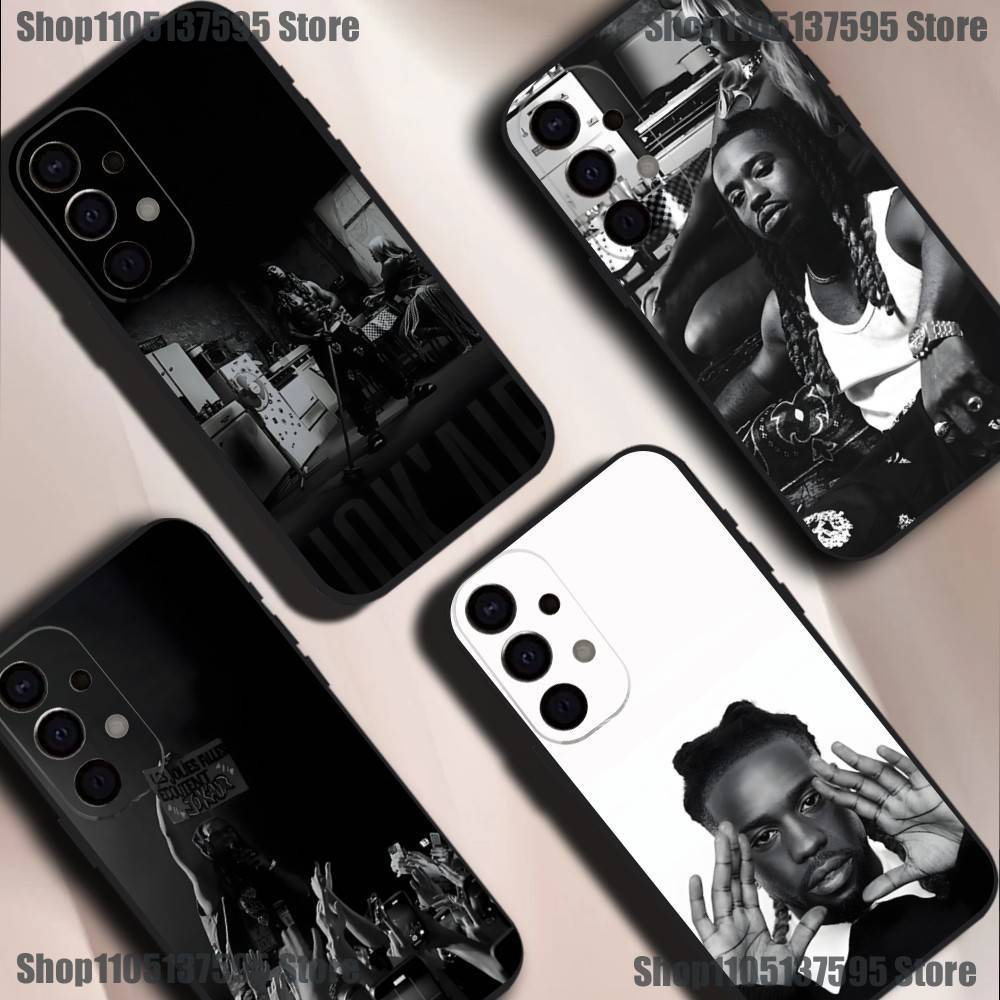 J-JOK air Rapper Phone Case For Samsung S25,S24,S21,S22,S23,S30,Ultra,S20,Plus,Fe,Lite,5G Black Cover