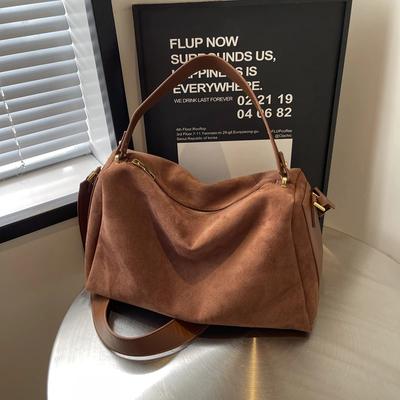 Matte PU Zipper Solid Color Large Capacity Shoulder Bag Winter New Fashion Feminine Versatile High Quality Crossbodybag