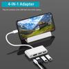 4 in 1 8Pin to HD + USBx2 + 8Pin Adapter for iPhone iPad Projector TV Mirroring Keyboard Mouse Camera Connection