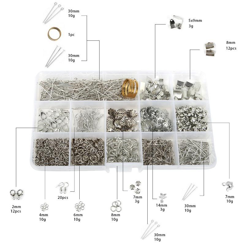 DIY Jewelry Accessories, Earrings, Ear Hooks, Bracelets, Necklaces, Handmade Bead Materials, Tool Sets