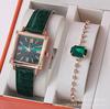 New Fashion Women'S Crocodile Belt Watch Square Roman Numerals Women'S Student Quartz Wrist Watch