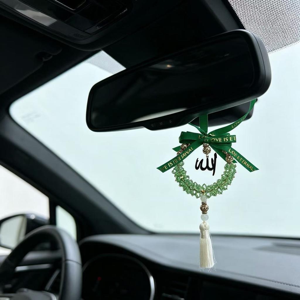 Heißer Verkauf Naher Osten Auto Rückspiegel Hängeornament Arabisches Auto Auto Anhänger Ramadan Dekoration Kristall Auto Hängend