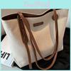 Large Capacity Tote Womens Canvas 2025 Springsummer Versatile Single Shoulder Bag For Commute And Casual Use