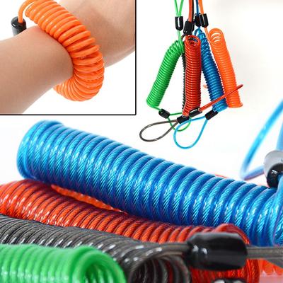 2.5m Safety Disc Brake Security Reminder Scooter Motorcycle Alarm Bold Spring Cable Bicycle Lock Rope Helmet Wire