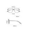 Metal Oversized Student Nearsighted Glasses For Men Fashion Business Shortsighted Prescription Glasses Women -0.5 -0.75 To -6.0
