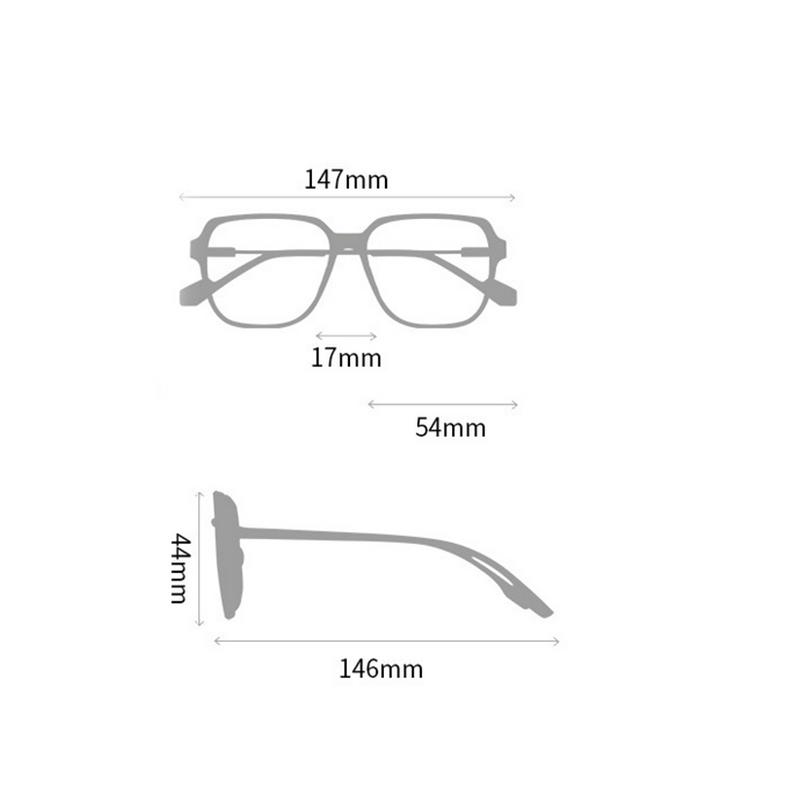 Metal Oversized Student Nearsighted Glasses For Men Fashion Business Shortsighted Prescription Glasses Women -0.5 -0.75 To -6.0