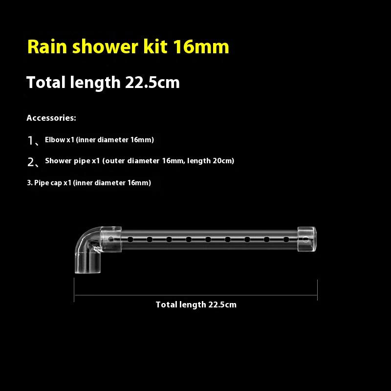 

Аквариумная дождевальная трубка для вывода воды Прозрачная акриловая насадка для дождевого душа Комплект трубок для выхода воды Аксессуары для внешнего фильтра аквариума