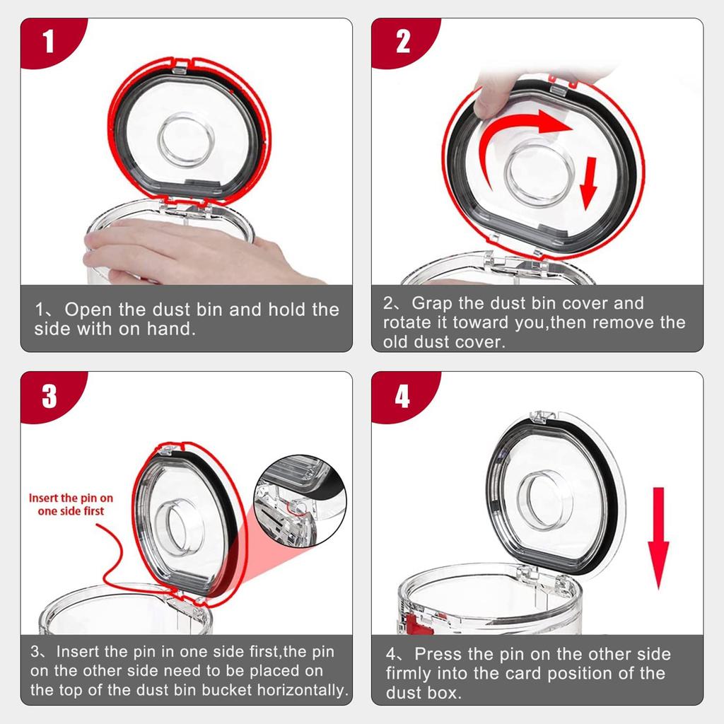Dust Bin Base Lid For Dyson V7 V8 Robotic Vacuum Cleaner Bottom Bin Lid Cordless Vacuum Bin Base Cover Sealing Ring Cap