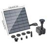 Solar Fountain with 8 Nozzles Outdoor Pond Water Pump 1.5w Solar Fountain Pump for Garden Pond Patio Backyard Lawn Pathway Pool