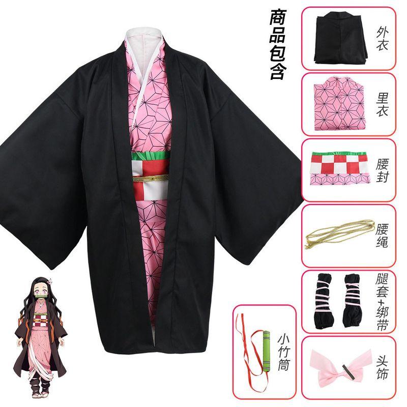 Foreign Trade Demon Slayer Anime Costumes Tanjiro Nezuko Cosplay Zenitsu Agatsuma Shinobu Kocho Demon Slayer Cosplay