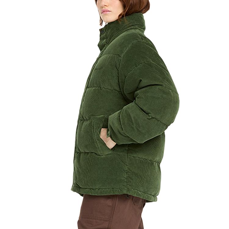 Timberland Stand Collar Warm Versatile Duck Down Puffer Jacket Men Jacket Black-Forest-Green A6X6J-EIN