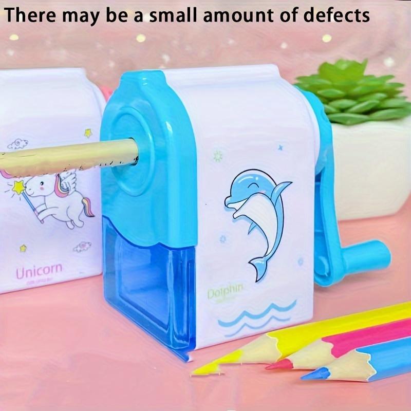 Lytwtw's Cute Unicorn Dolphin Mechanical Sharpener For Pencil School Office Supplies Creative Stationery Back To School
