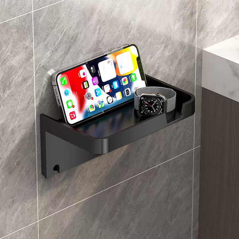 

Punch-Free Bathroom Toilet Paper & Towel Holder Wall Mount